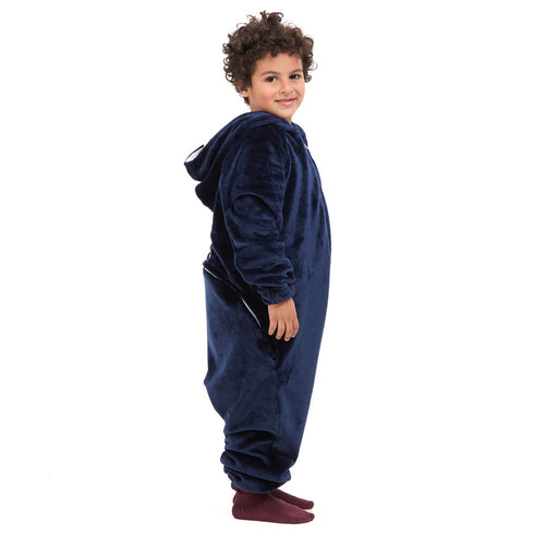 Snuggs Kids Blanket Onesie Dark Blue هلال رمضان